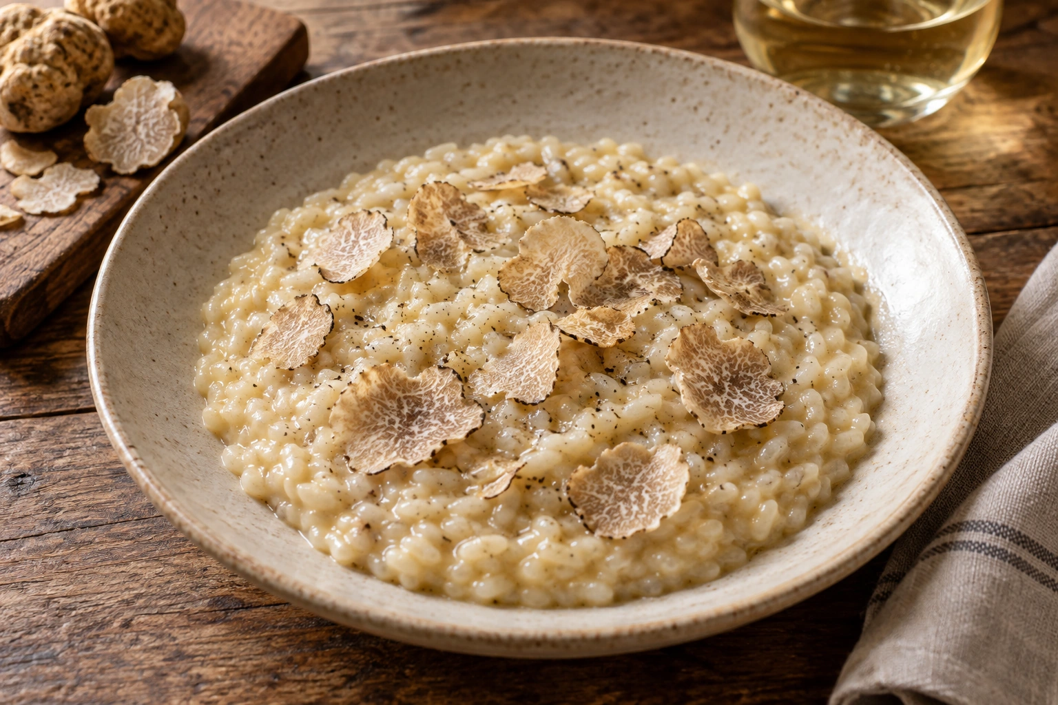 Risotto con scaglie di tartufo